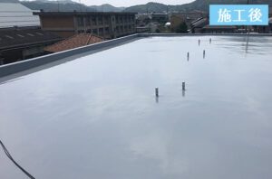 通気緩衝工法の完成後